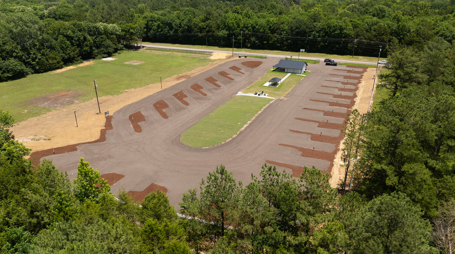 aerial view of the campground property