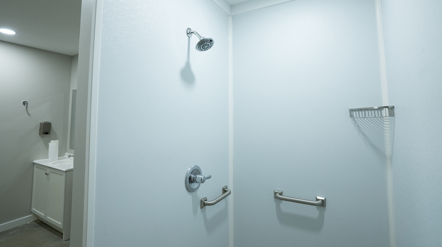 shower stall in bathroom