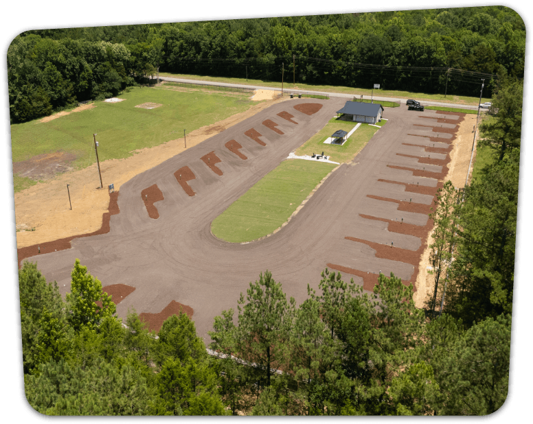 aerial view of the campground property